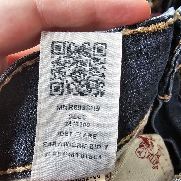 True Religion Joey Flare Jeans Size 31 Y2K Low Rise - Picture 16 of 16